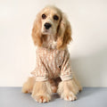 Printed Dog Jumper - Beige