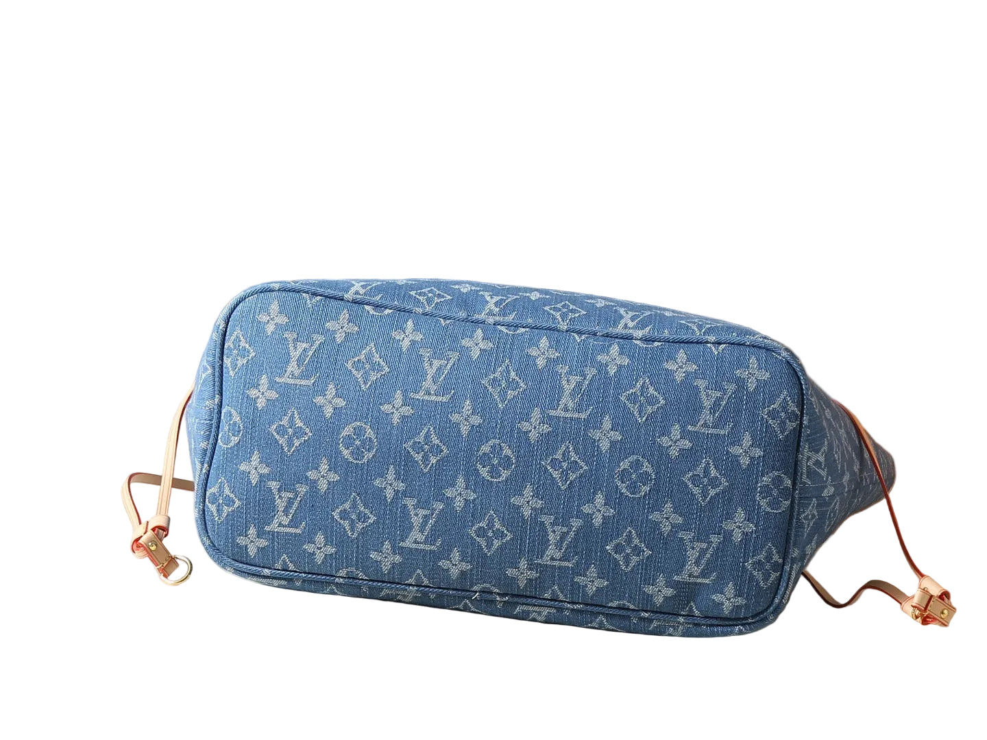 Woof Luxury Bone Pet Carrier Tote Bag - Blue Denim
