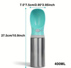 Stainless Steel Dog Water Bottle - Teal