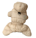 Four-legged Padded Dog Coat - Cream
