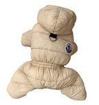 Four-legged Padded Dog Coat - Cream