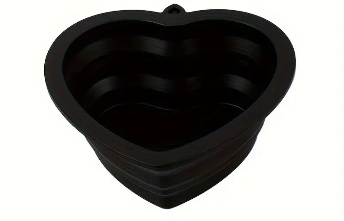 Collapsible Silicone Dog Heart Shapes Bowl