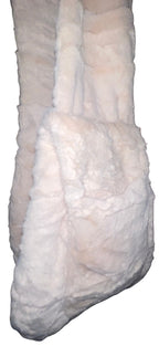 Faux Fur Pet Dog Sling Carrier - Cream