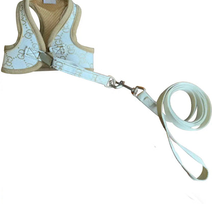 Good Dog Printed Harness - Beige/Black