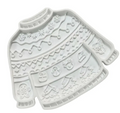 Silicone Christmas Dog Jumper Enrichment Slow Feeder - White