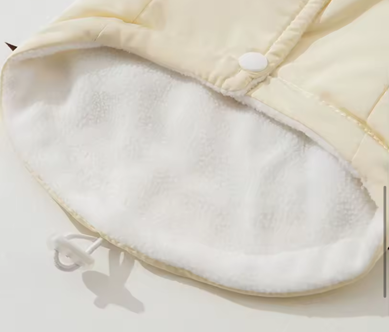 Bow Back Detail Dog Jacket - Brown/Cream