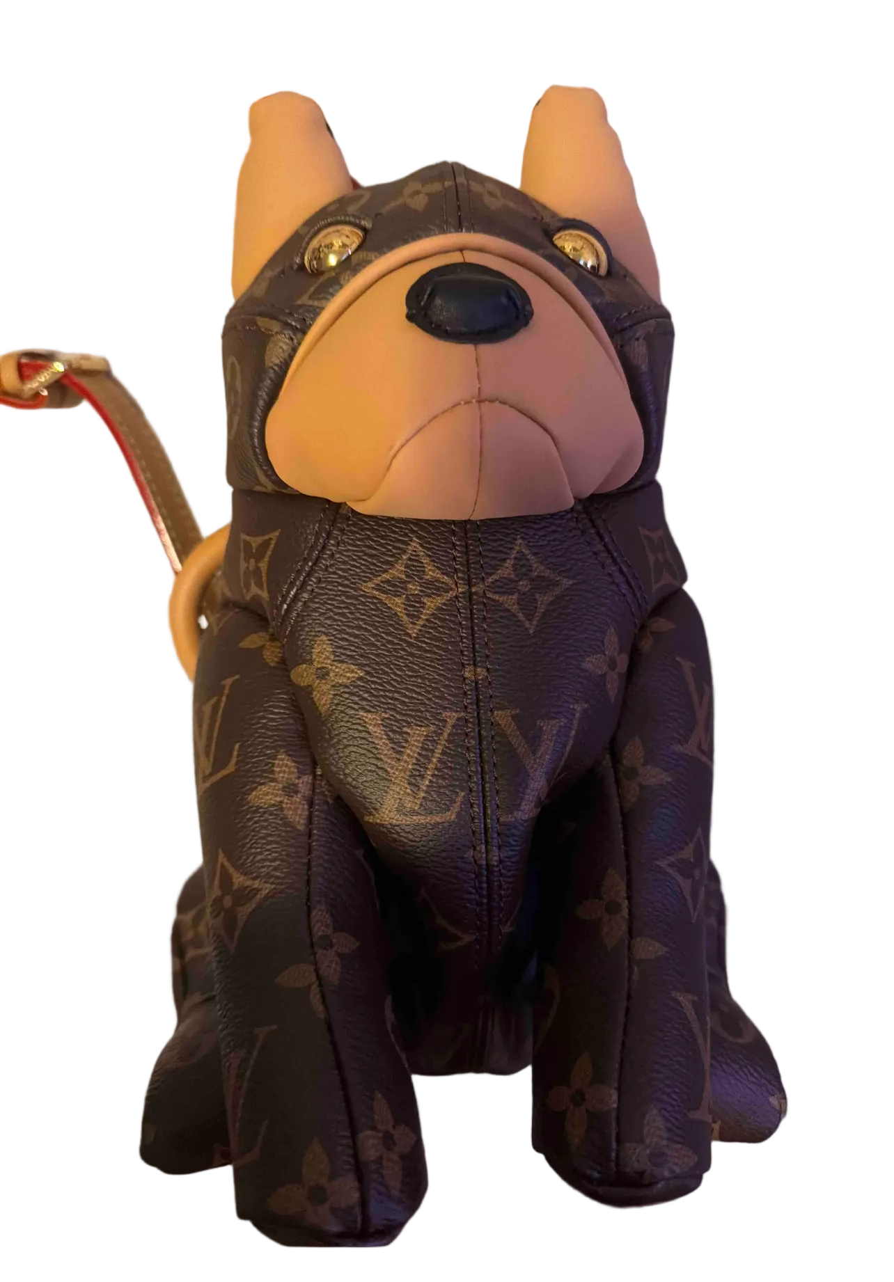 Luxury Crossbody Bully Pooch Dog Handbag - Brown