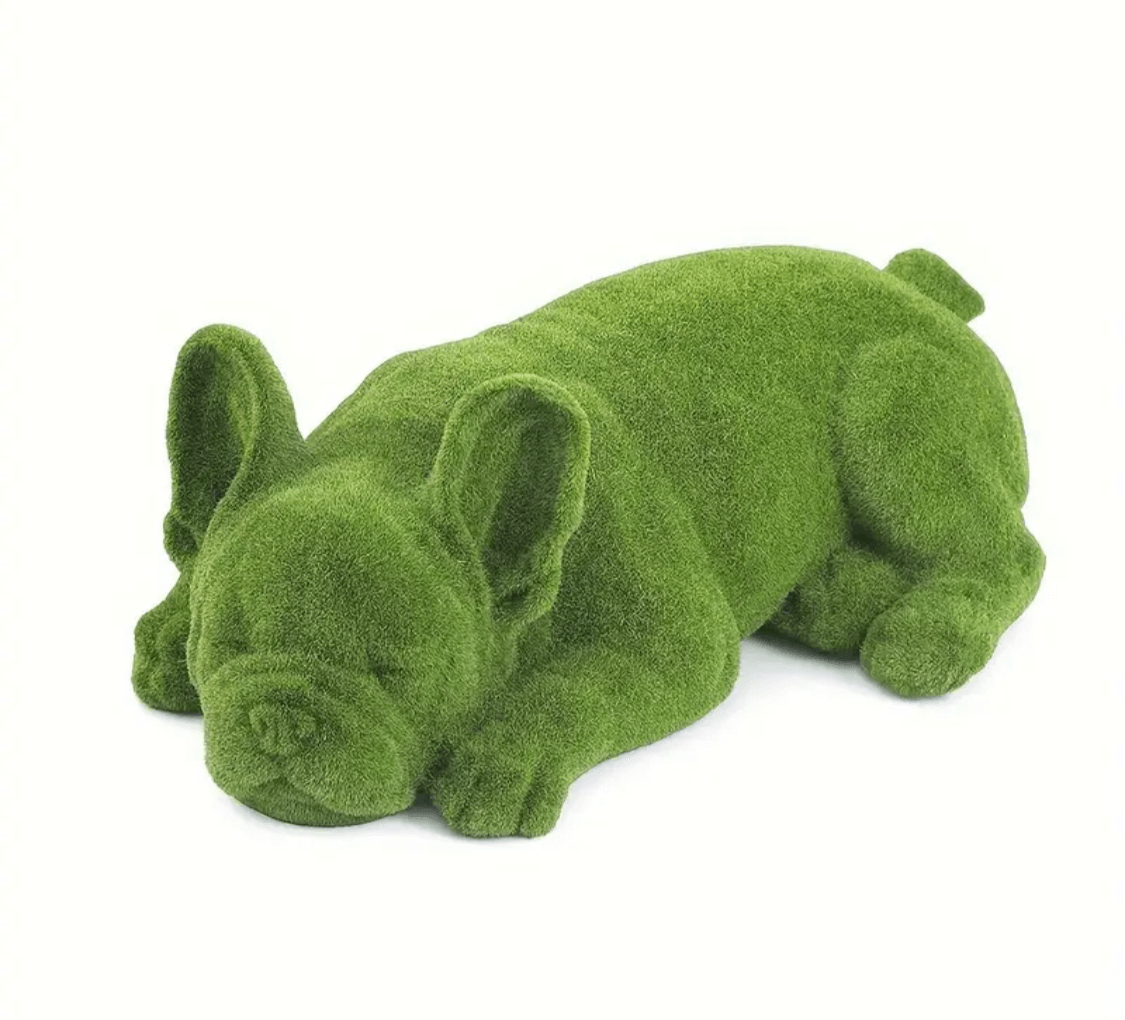 Resin French Bulldog Garden Grass Ornament