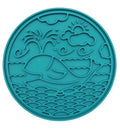 Dolphin Dog Interactive Slow Feeding Mat - Teal