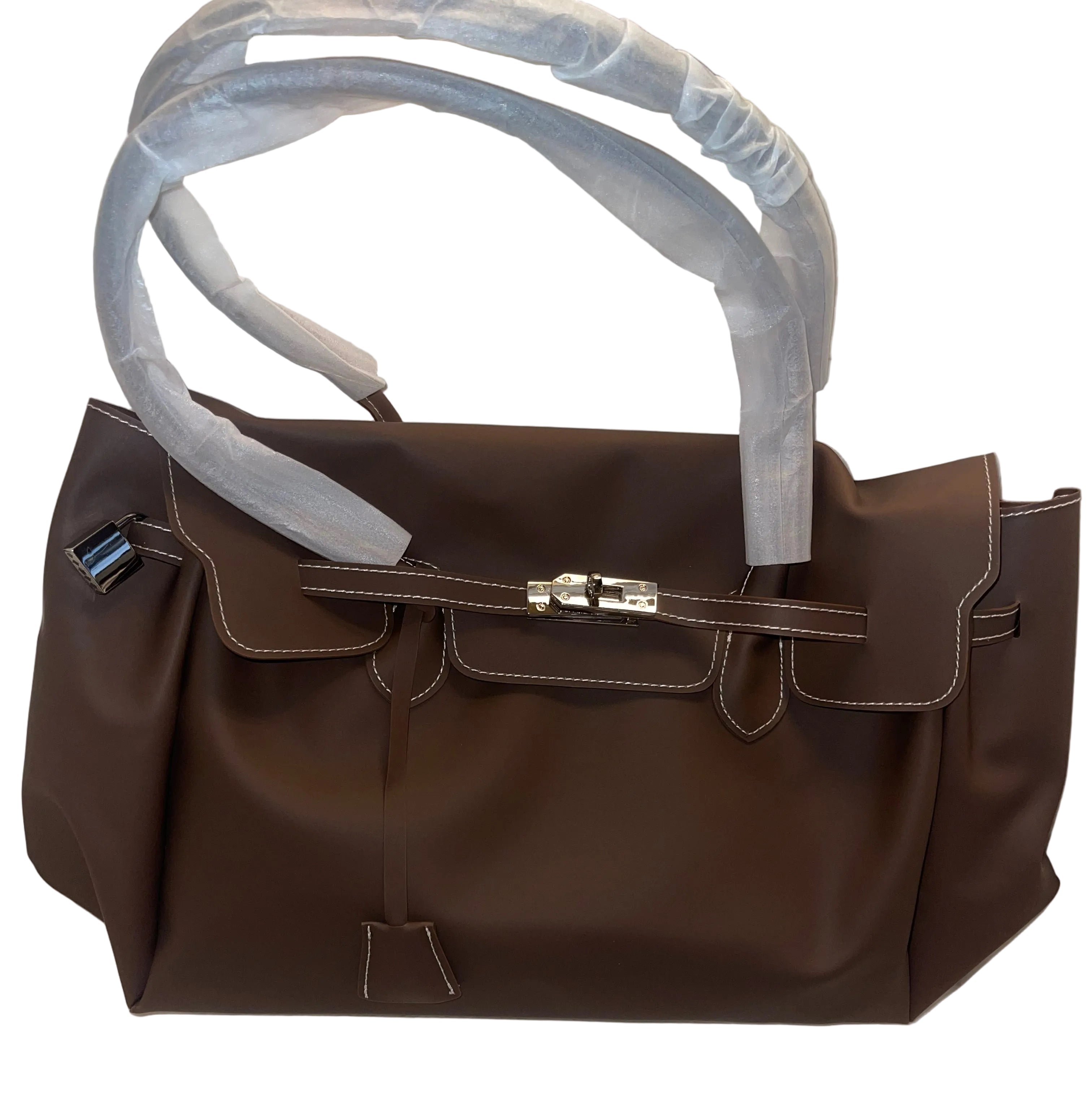 The Jelly Firkin Matte Tote Bag - Chocolate Brown