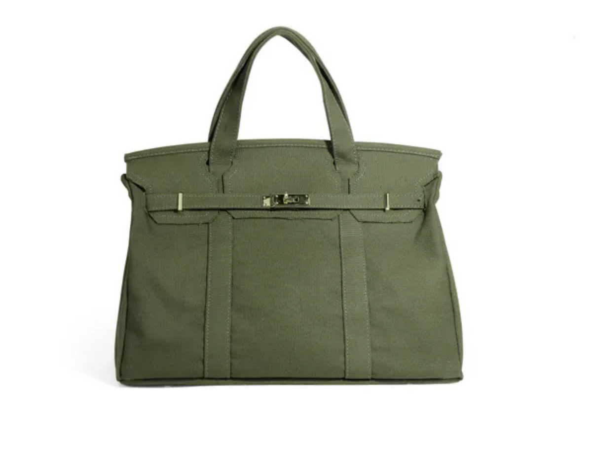 Canvas Boatkin Tote Bag - Khaki