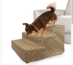 Designer 3 Step Dog Stairs - Beige