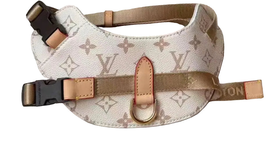 Woof Luxury Designer Dog Harness - Cream