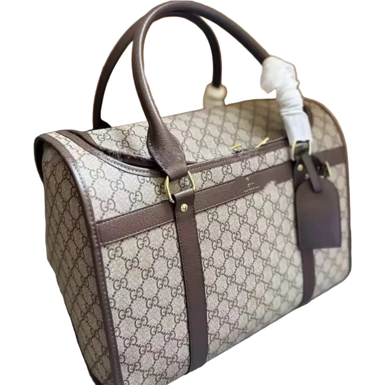 Luxury Pet Dog Carrier - Brown