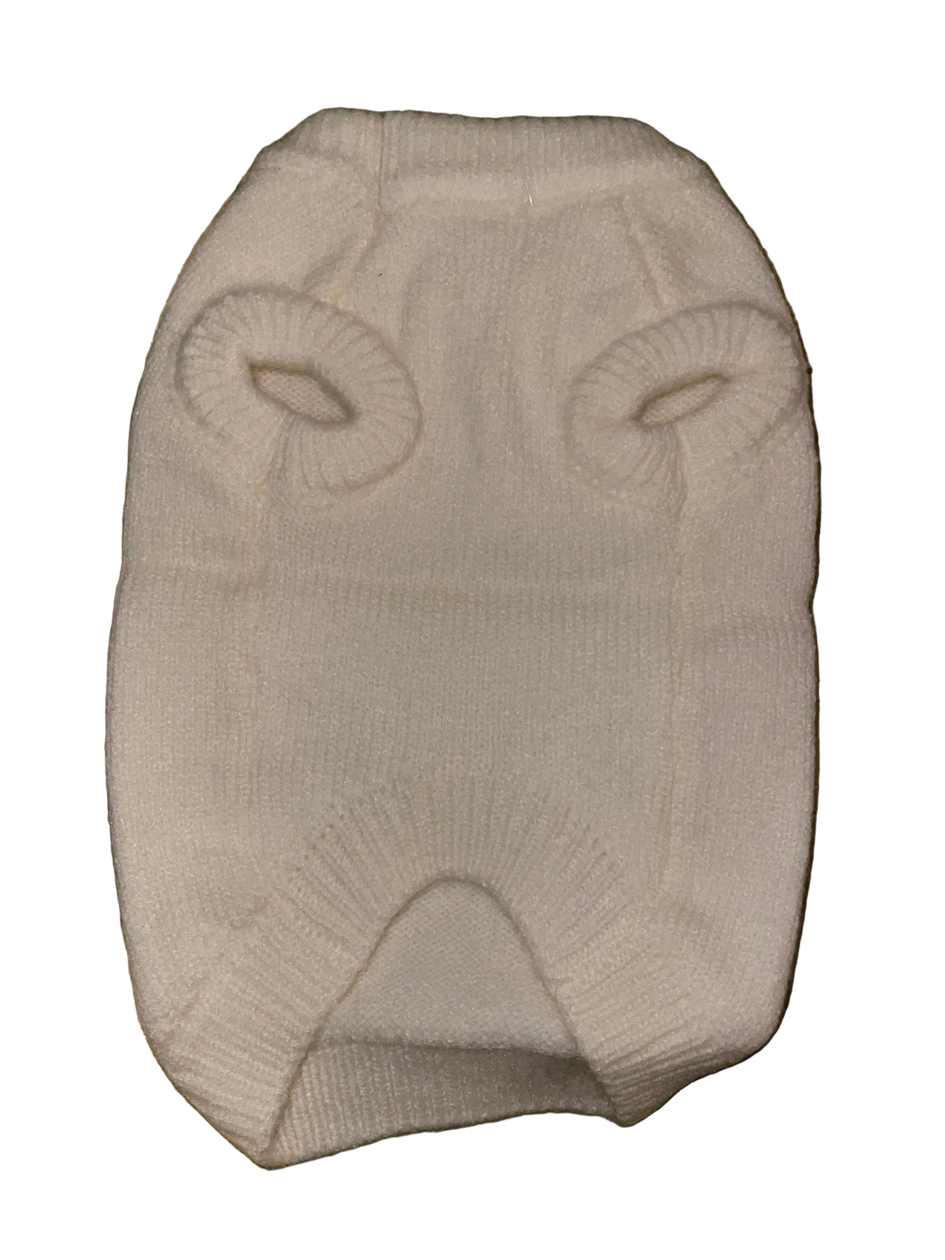 Sparkle Star Sequin Dog Jumper - Cream/White
