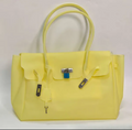 Summer Jelly Firkin Bag Tote Handbag - Jello Yellow