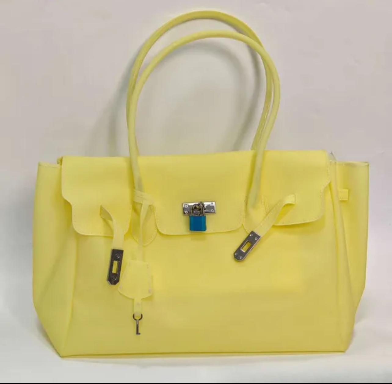 Summer Jelly Firkin Bag Tote Handbag - Jello Yellow