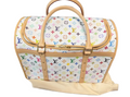 Luxury Pet Dog Carrier - Multicolour White
