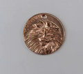 Pure Copper Pomeranian ID Tag Embossed