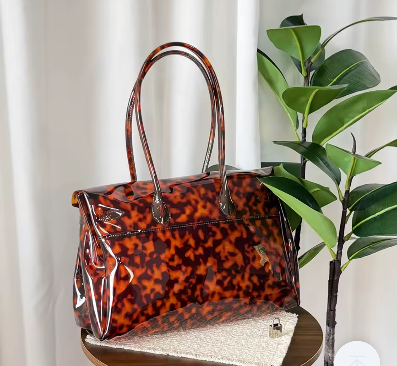 The Jelly Firkin Tote Bag - Tortoise Shell Brown