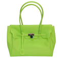 Summer Jelly Firkin Bag Tote Handbag - Pistachio Matcha