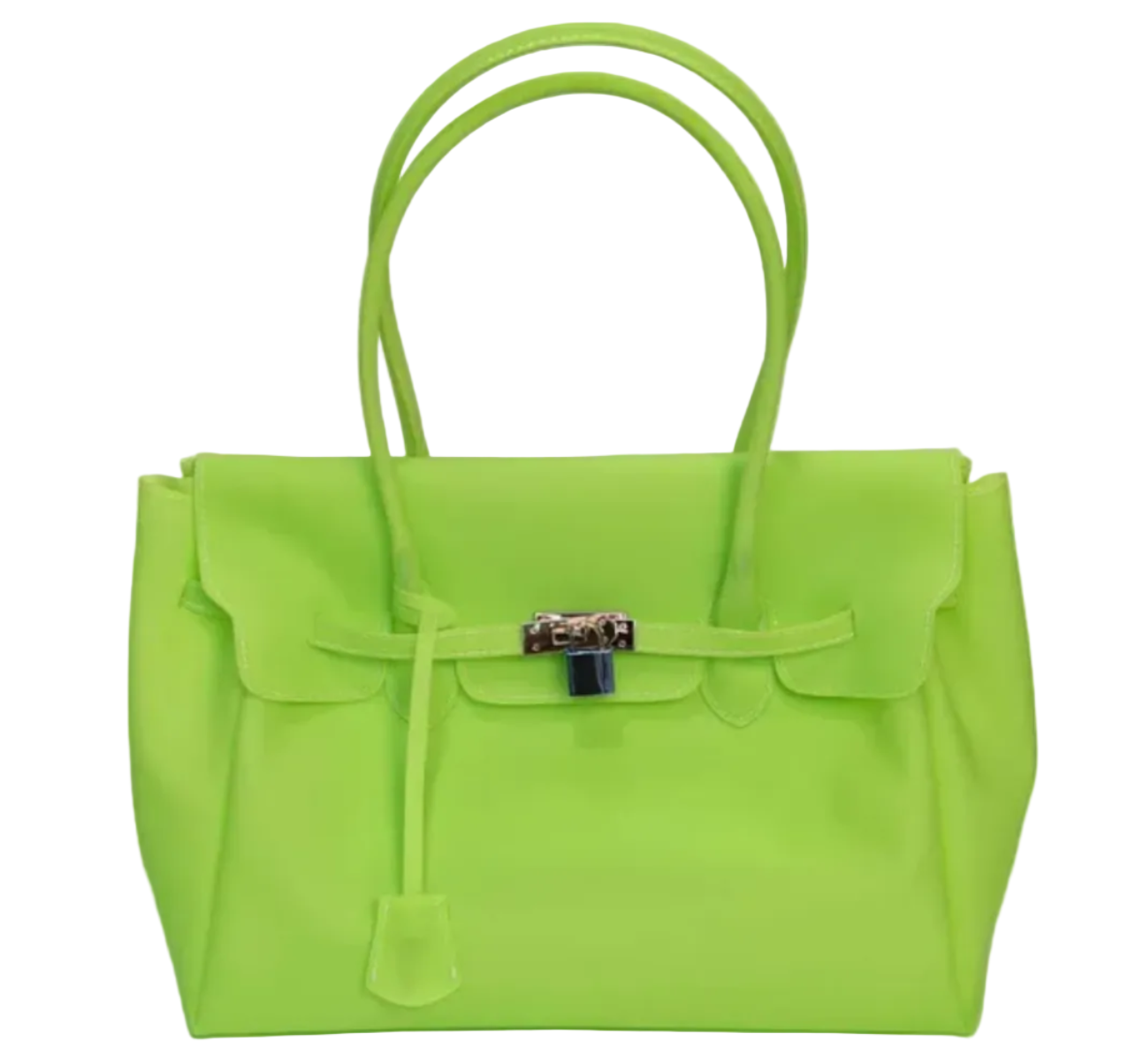 Summer Jelly Firkin Bag Tote Handbag - Pistachio Matcha