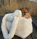 Luxury Faux Fur Dog Carrier Bag