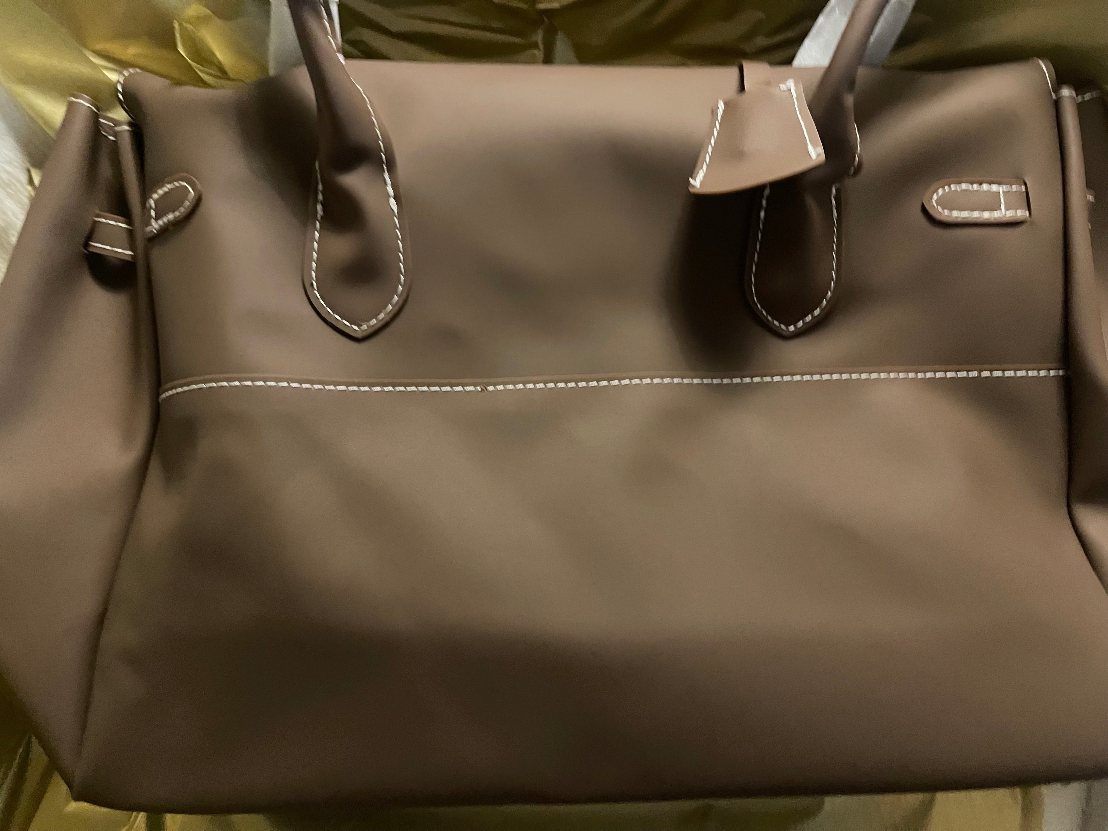 The Jelly Firkin Matte Tote Bag - Chocolate Brown