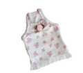 Aurora Rosette Dog Vest with Floral Details - Pink