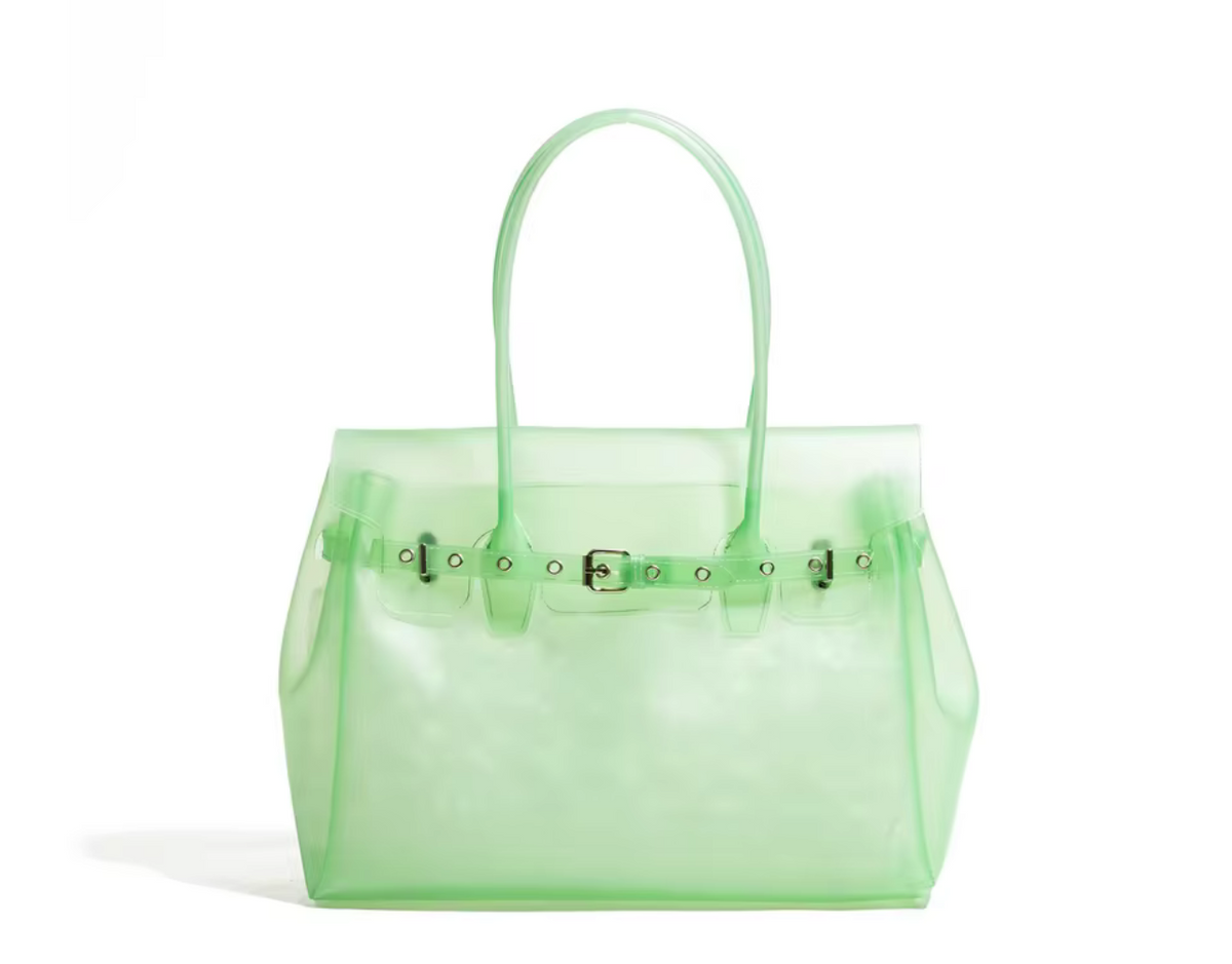 The Jelly Firkin Tote Buckle Belt Bag - Green