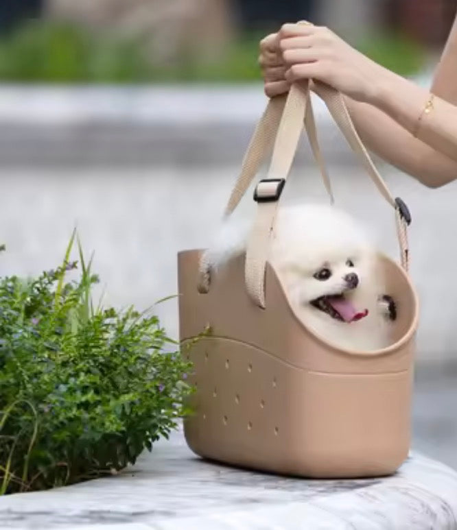 Summer Pet Dog Carrier - Tan