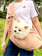 Crossbody Dog Sling - Beige