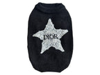 Sparkle Star Dog Jumper - Black