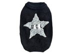 Sparkle Star Dog Jumper - Cream/Black