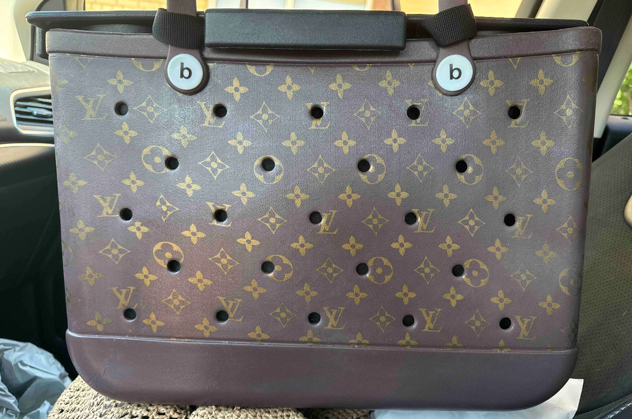Small Dog Carrier Tote - Brown Old Flower
