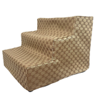 Designer 3 Step Dog Stairs - Beige