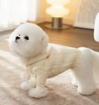 Knitted Dog Jumper - Cream