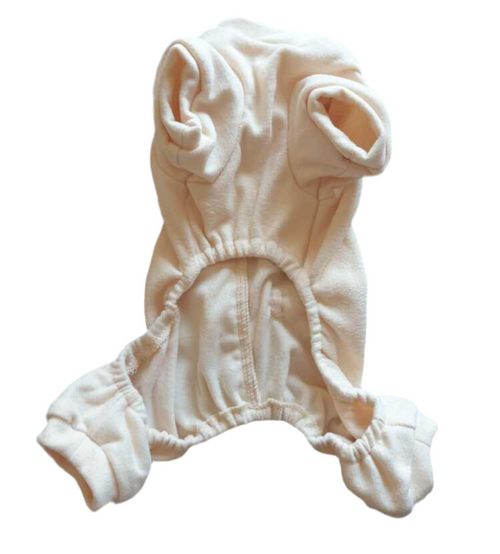 Bow Back Dog Coquette Jumpsuit - Cream
