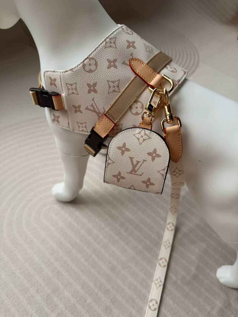 Woof Luxury Designer Dog Harness - Cream