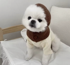 Dog Vintage Bonnet Hat - Brown