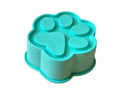 Paw Print Silicone Baking Mould - Aqua