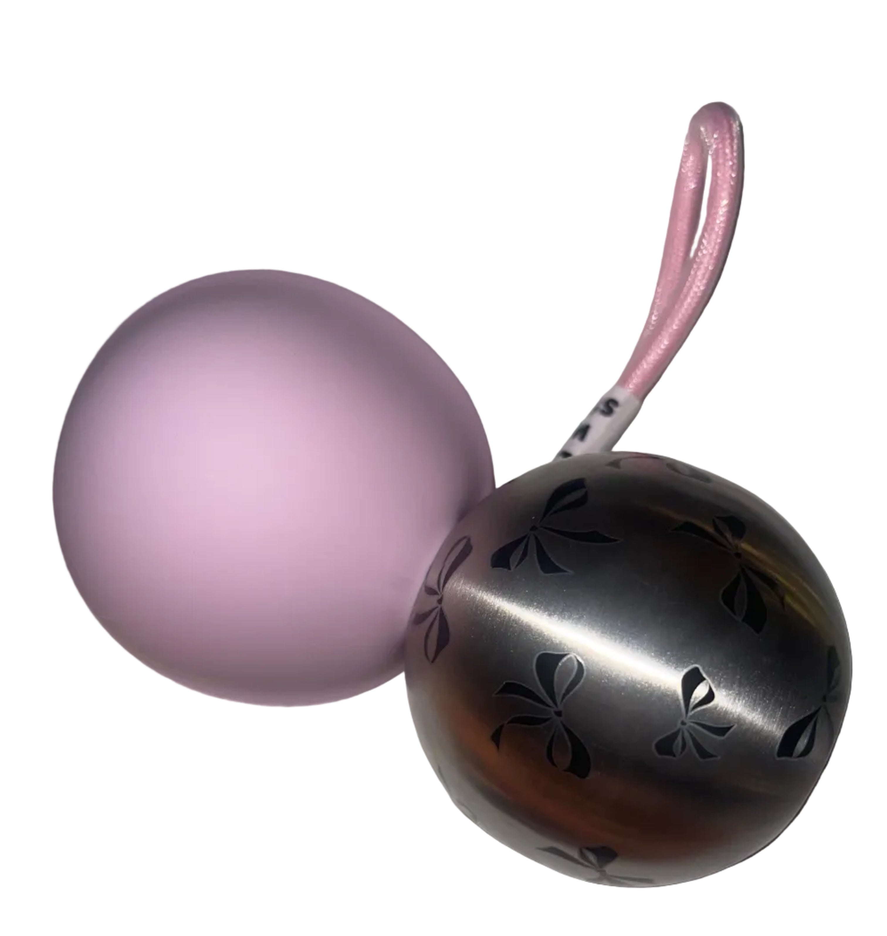 Pink Bow Stainless Steel Dog Water / Treat Dispenser Bottle