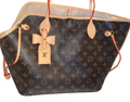 Woof Luxury Bow Pet Carrier Tote Bag - Brown