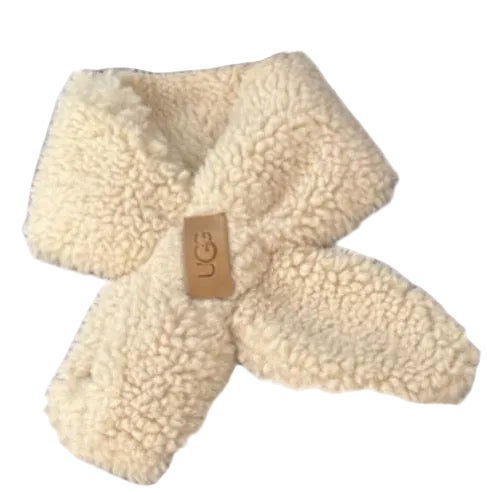 pUGG Dog Teddy Fleece Scarf - Cream
