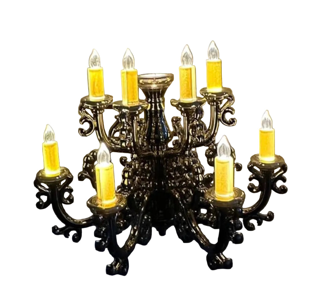 Chandelier Candle Plug in Wall Dog Pet Night Light - Gold