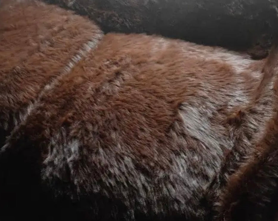 Luxurious Chocolate Brown Faux Fur Blanket