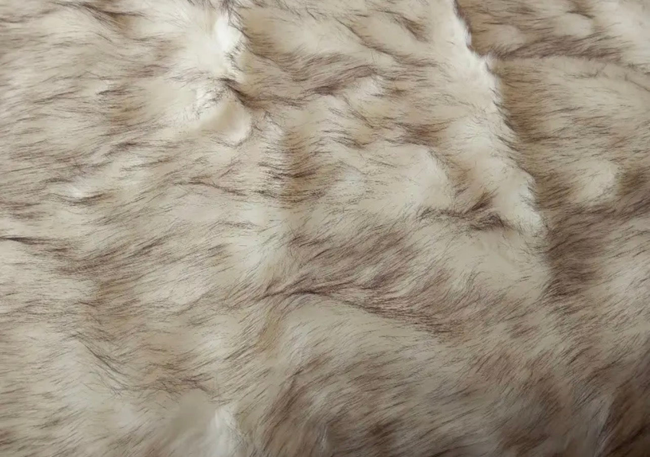 Luxurious White Faux Fur Blanket