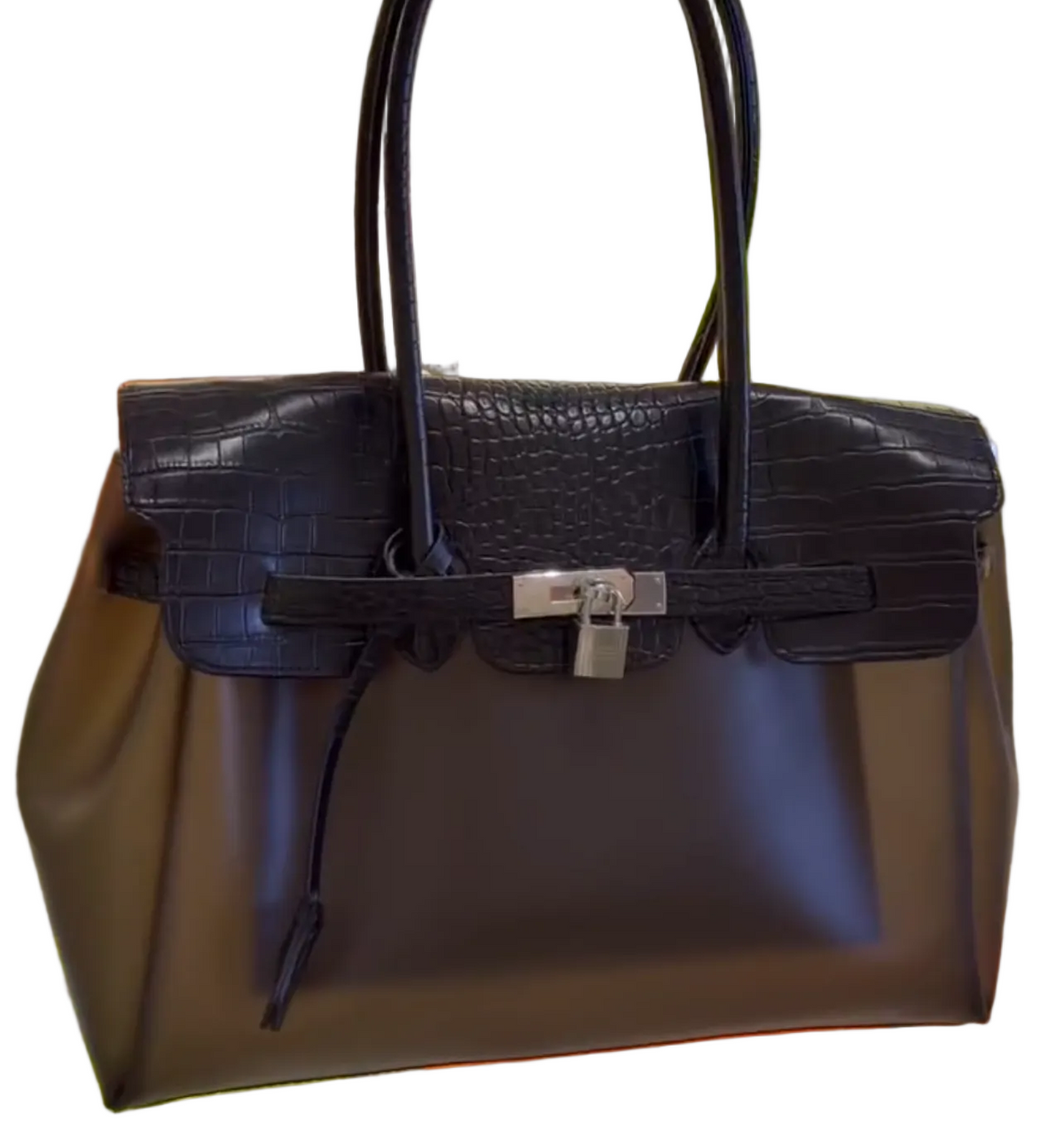The Jelly Firkin Tote Bag - Crocodile Black 2.0