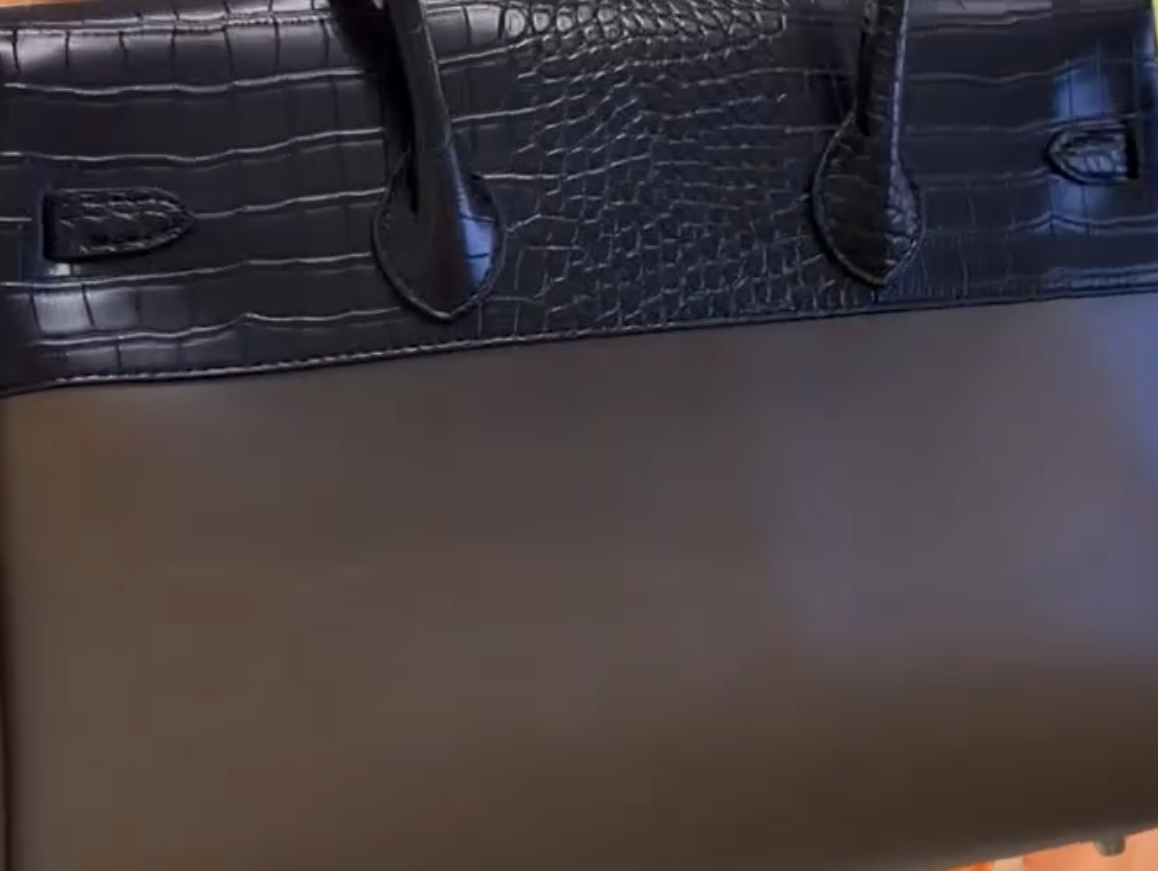 The Jelly Firkin Tote Bag - Crocodile Black 2.0
