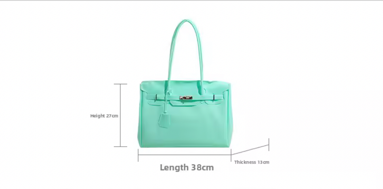 Summer Jelly Bag Tote Handbag - Turquoise